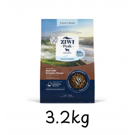 ZiwiPeak 微蒸風乾草飼牛肉+南瓜狗糧 3.2kg